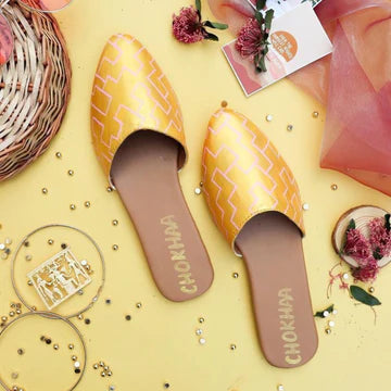 Gold Glam Mule